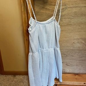 Tie shoulder romper